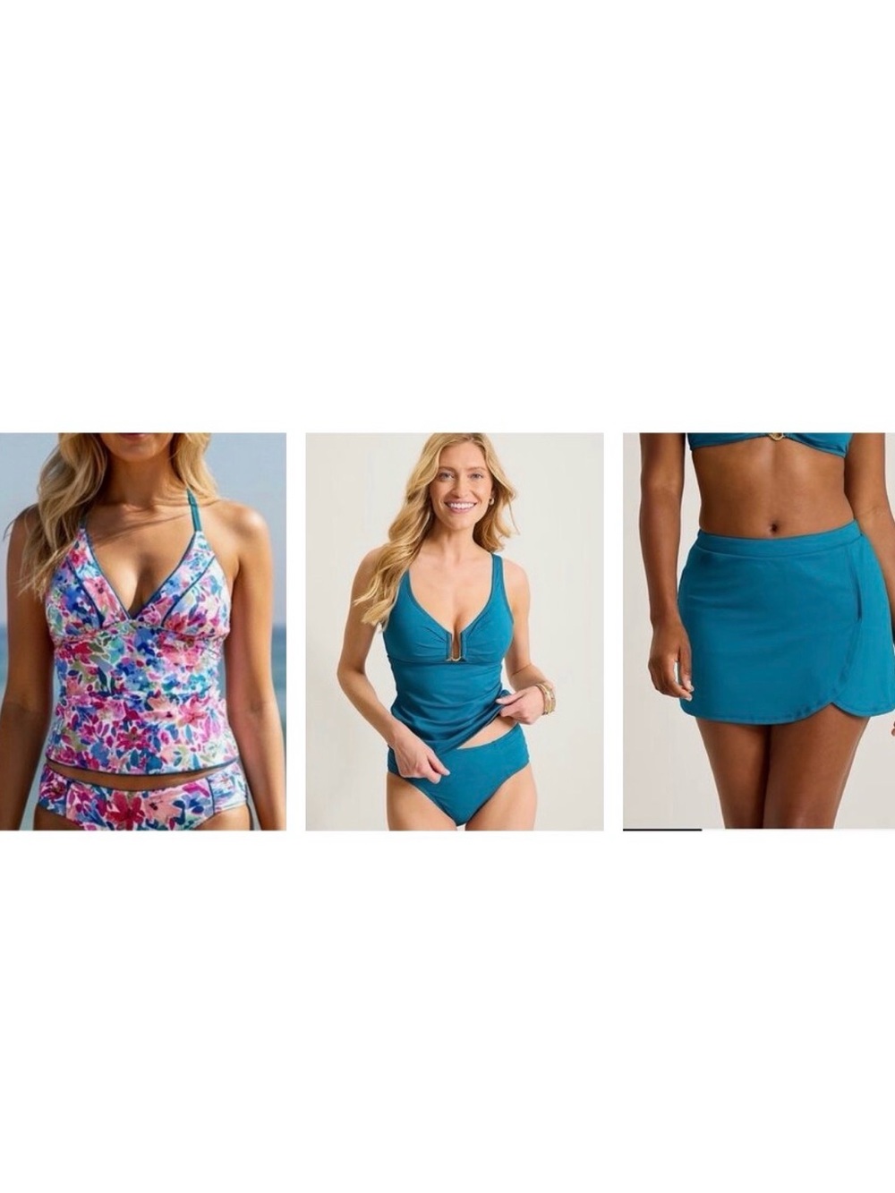 NWT - 3 Suits in 1!  Reversible Tommy
Bahama Tankini & Matching 2 Piece Set MED
